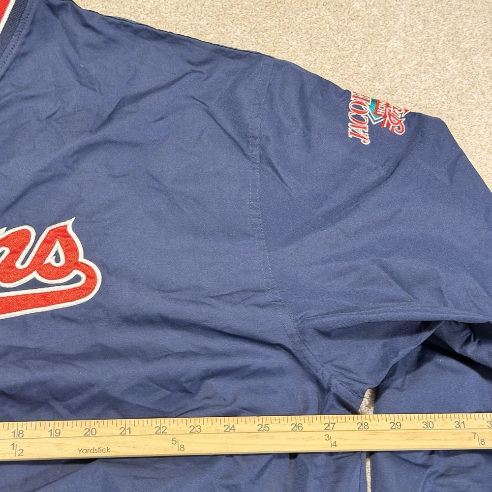 VTG Cleveland Indians Mens 2XL Pullover Windbreaker Jacob's Field Chief Wahoo - Picture 6 of 8